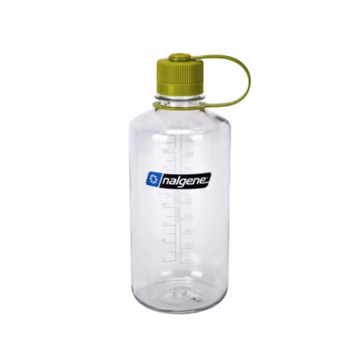 Nalgene Trinkflasche ‘EH Sustain’ ( zu 50 % aus zertifizierten recycelten Materialien ) –  1 L klar, Gravur möglich