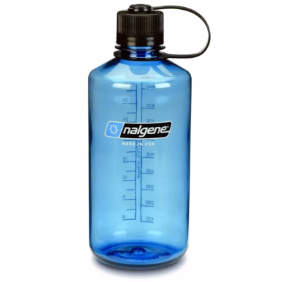 Nalgene Trinkflasche ‘EH Sustain’ ( zu 50 % aus zertifizierten recycelten Materialien ) –  1 L blau, Gravur möglich