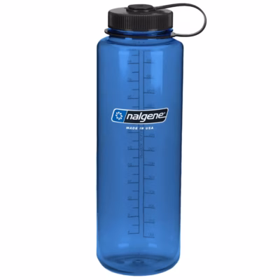Nalgene Trinkflasche 'WH Silo Sustain' - 1,5 L, zu 50 % aus zertifizierten recycelten Materialien, blau - Gravur möglich