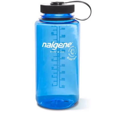 Nalgene Trinkflasche WH Sustain, 1 Liter, blau - Gravur möglich