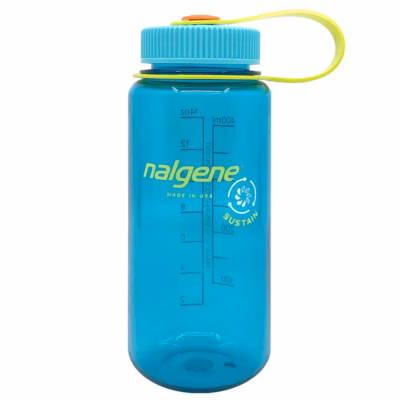 Nalgene Trinkflasche "WH Sustain" ( zu 50 % aus zertifizierten recycelten Materialien ) 0,5 Liter, cerulean - Gravur möglich