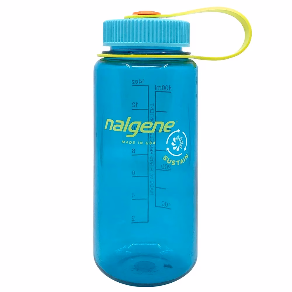 Nalgene Trinkflasche "WH Sustain" ( zu 50 % aus zertifizierten recycelten Materialien ) 0,5 Liter, cerulean - Gravur möglich
