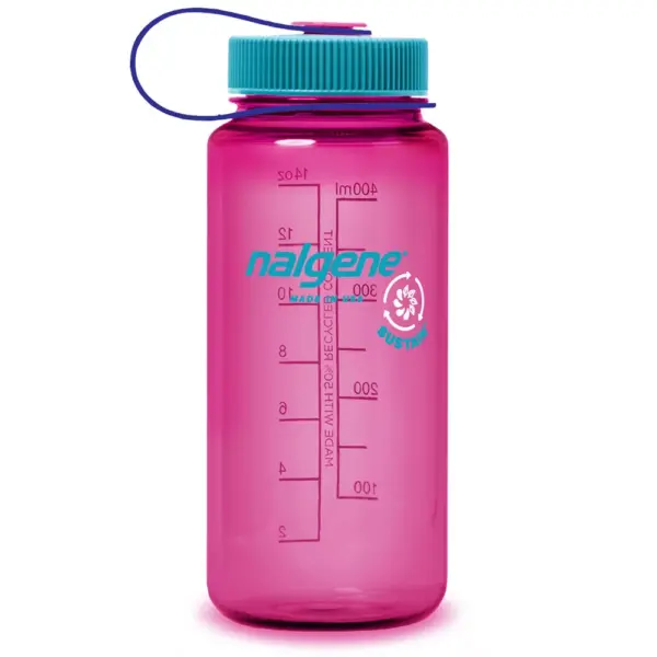 Nalgene Trinkflasche "WH Sustain" ( zu 50 % aus zertifizierten recycelten Materialien ) 0,5 Liter, electric magenta - Gravur möglich