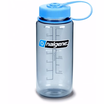 Nalgene Trinkflasche "WH Sustain" ( zu 50 % aus zertifizierten recycelten Materialien ) 0,5 Liter, grau - Gravur möglich