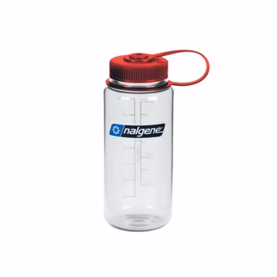 Nalgene Trinkflasche "WH Sustain" ( zu 50 % aus zertifizierten recycelten Materialien ) 0,5 Liter, klar - Gravur möglich