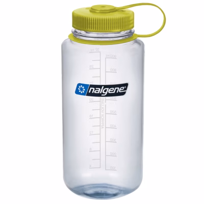 Nalgene Trinkflasche "Weithals Sustain, 1 Liter, klar - Gravur möglich