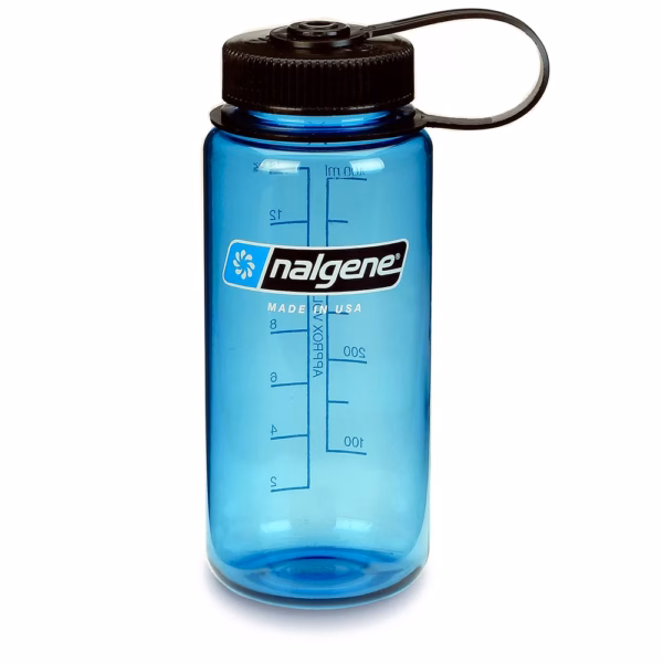 Nalgene Trinkflasche "WH Sustain" ( zu 50 % aus zertifizierten recycelten Materialien ) 0,5 Liter, blau - Gravur möglich