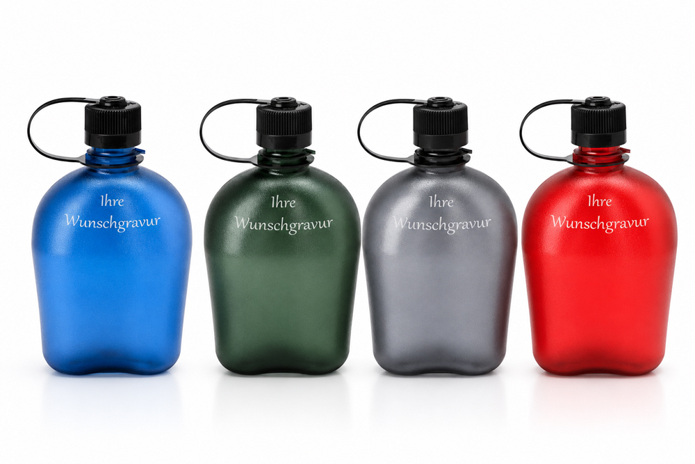 Nalgene Feldflasche Oasis Sustain, 1 Liter, verschiedene Farben - Gravur möglich