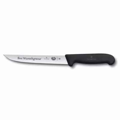 Victorinox Fibrox Tranchiermesser, Klingenlänge 18cm, Gravur auf der Klinge möglich