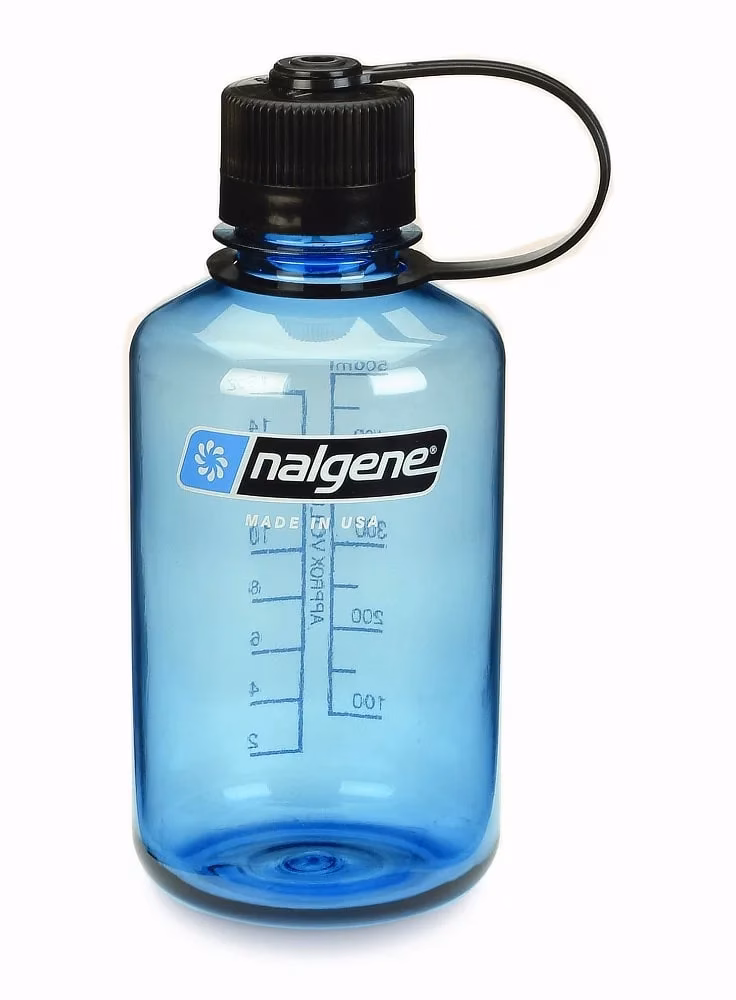 Nalgene Trinkflasche 'EH Sustain' ( zu 50 % aus zertifizierten recycelten Materialien ) - 0,5 L, blau - Gravur möglich