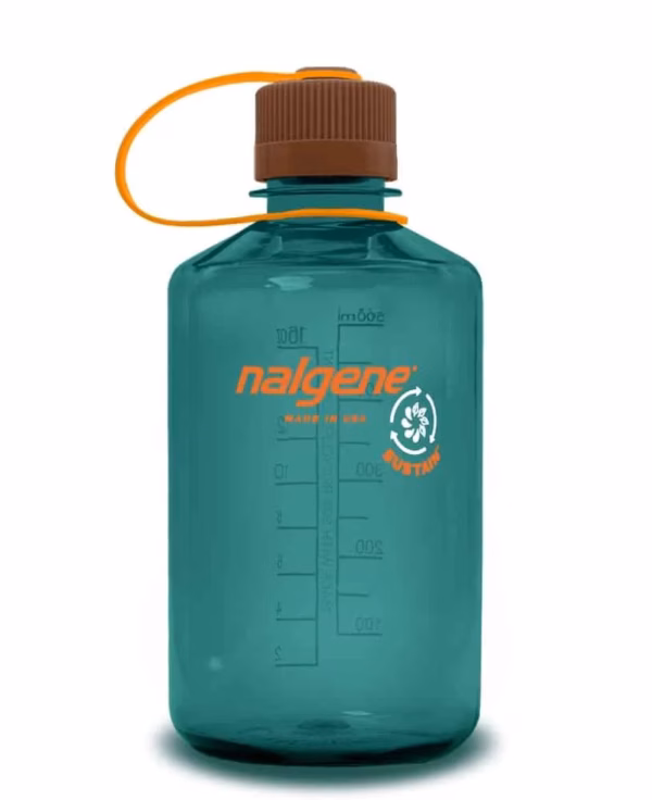 Nalgene Trinkflasche 'EH Sustain' ( zu 50 % aus zertifizierten recycelten Materialien ) - 0,5 L, teal - Gravur möglich