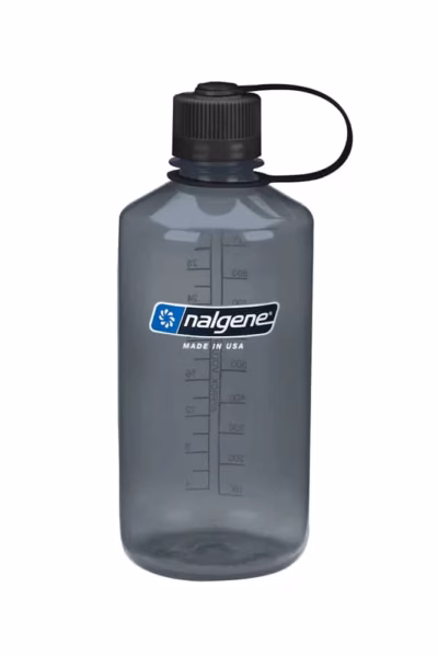 Nalgene Trinkflasche ‘EH Sustain’ ( zu 50 % aus zertifizierten recycelten Materialien ) –  1 L grau, Gravur möglich