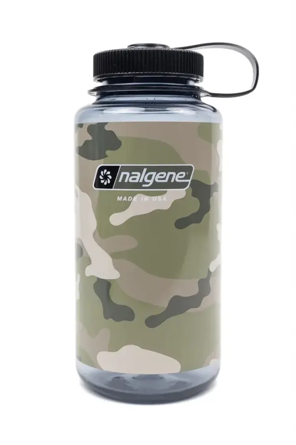 Nalgene Trinkflasche "Weithals Sustain" ( zu 50 % aus zertifizierten recycelten Materialien ) - 1 Liter, camo flage