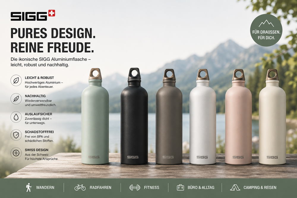 SIGG Alutrinkflasche 'Traveller MyPlanet' - 1 L - Gravur möglich
