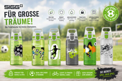 SIGG Trinkflasche 'Viva Kids One' - 0,5 L "Football" - Gravur möglich