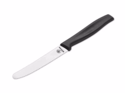 Böker Brötchenmesser Schwarz - Gravur möglich -