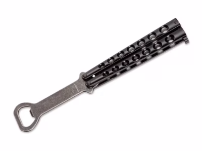 Flaschenöffner Magnum Balisong Black - Gravur möglich -