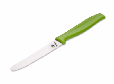 Böker Brötchenmesser Grün - Gravur möglich -