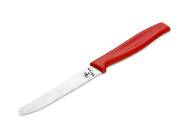 Böker Brötchenmesser Rot - Gravur möglich -