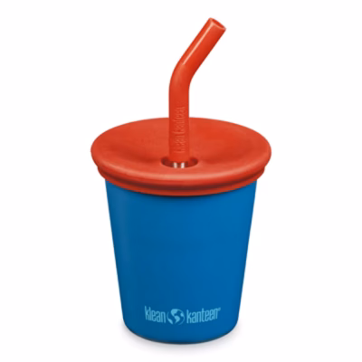 Kid Kanteen®Kid Steel Cup Trinklernbecher 296ml, Mykonos Blue - Gravur möglich
