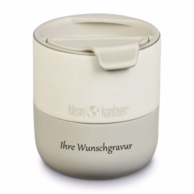Klean Kanteen Edelstahltrinkbecher Rise Lowball (Flip Lid) TF, Tofu - Gravur möglich
