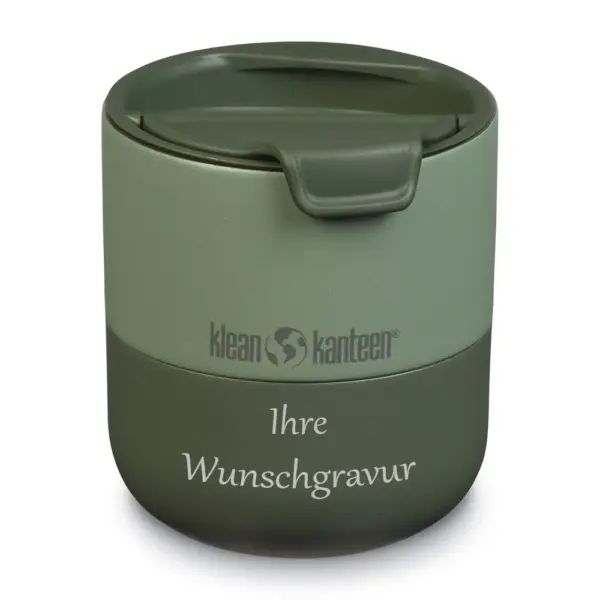 Klean Kanteen Edelstahltrinkbecher Rise Lowball (Flip Lid) TF, Sea Spray - Gravur möglich