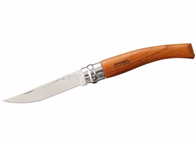 Opinel Taschenmesser No 8, Slim-Line, rostfrei, Padouk - Gravur möglich