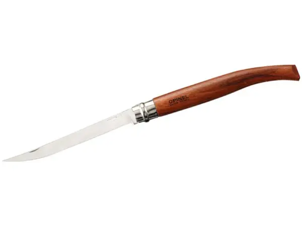 Opinel Taschenmesser No 15, Slim-Line, rostfrei, Padouk - Gravur möglich