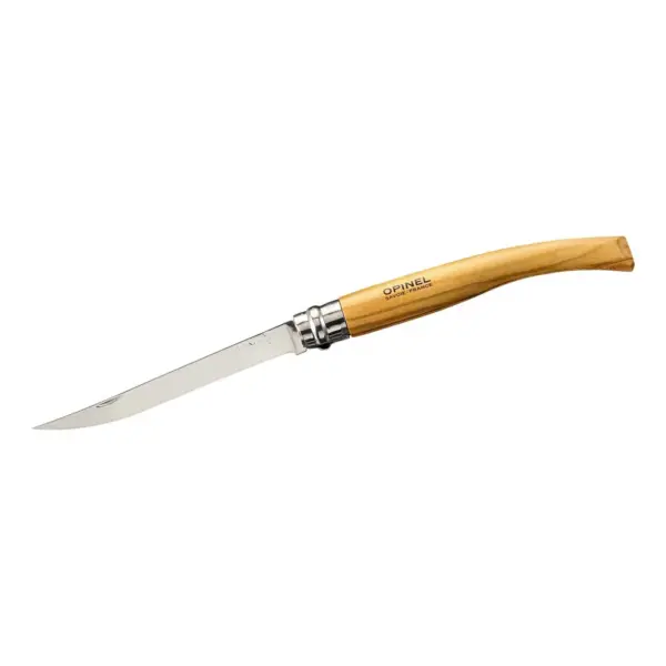 Opinel Taschenmesser No 12, Slim-Line, rostfrei, Olive - Gravur möglich