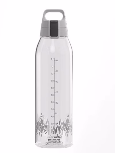 SIGG Trinkflasche Total Clear ONE MyPlanet, Anthracite 1.5 L - Gravur möglich