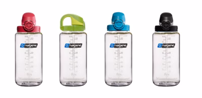 Nalgene Trinkflasche OTF Sustain, 1 Liter ( zu 50 % aus zertifizierten recycelten Materialien ) klar - Gravur möglich