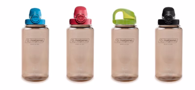 Nalgene Trinkflasche OTF Sustain, 1 Liter ( zu 50 % aus zertifizierten recycelten Materialien ) mocha - Gravur möglich