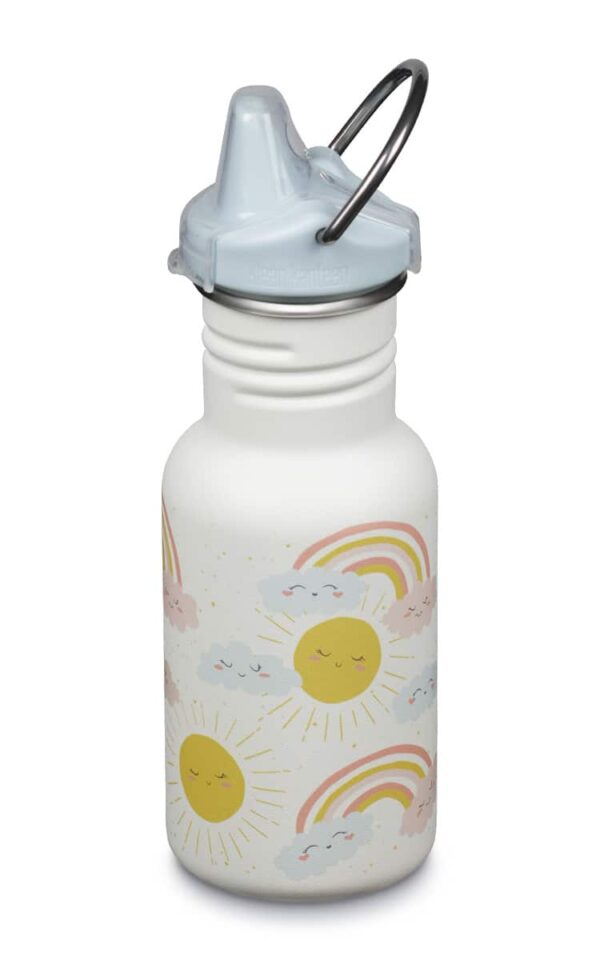 Klean Kanteen Trinkflasche Kid Classic (355 ml) - Sippy Cap - "Rainbows" - Gravur möglich