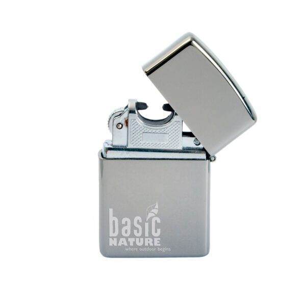 BasicNature Feuerzeug 'Arc USB' silber