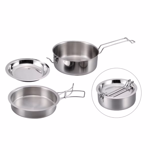 Origin Outdoors Edelstahlkochset 'Snap-Pack'