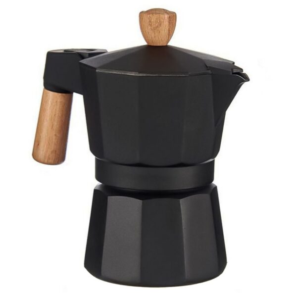 Espresso Maker 'Bellanapoli' 1 Tasse mit Echtholzgriff