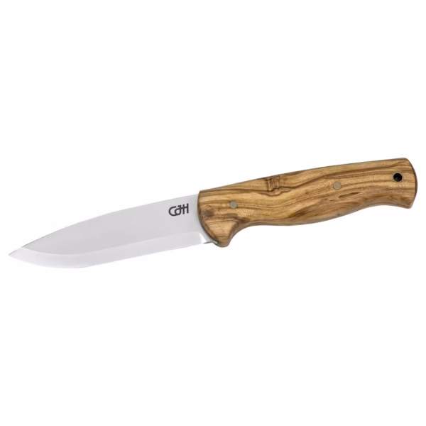 CJH Outdoormesser, Olivenholz - Gravur möglich -