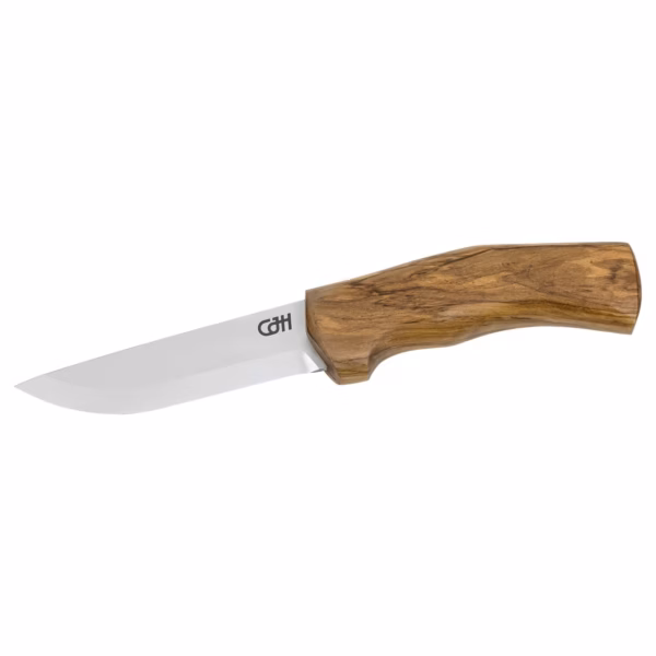 CJH Outdoormesser, Olivenholz - Gravur möglich -