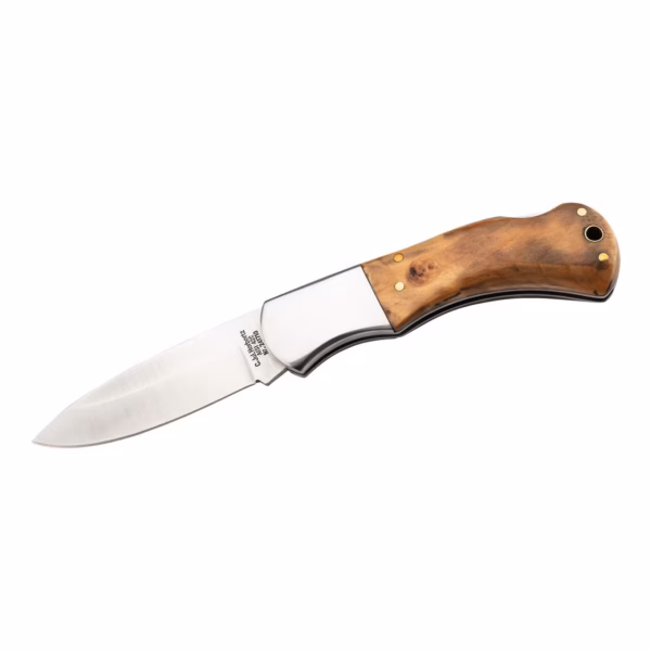 CJH Taschenmesser, Wurzelholz - Gravur möglich -