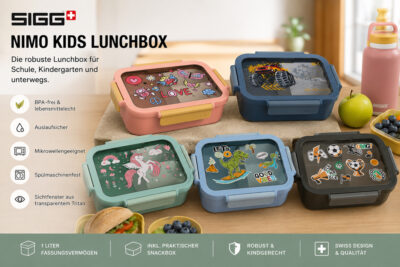 SIGG NIMO Kids Lunchbox 1 Liter | verschiedene Motive - Namensgravur möglich