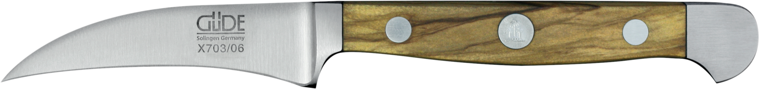 Güde Alpha Schälmesser– Olivenholz 6cm
