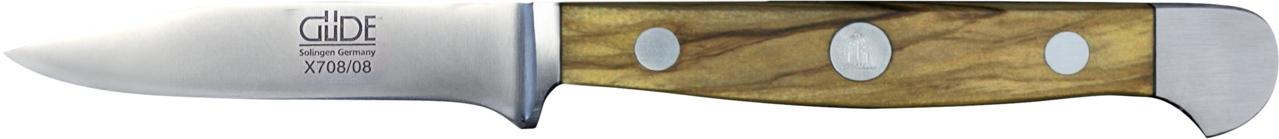 Güde Alpha Gemüsemesser klassisch – Olivenholz 8cm