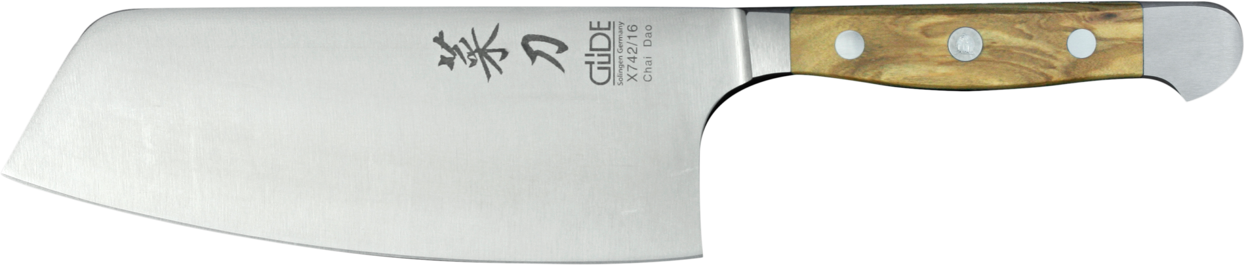 Güde Alpha Chai Dao 16cm, Olivenholz