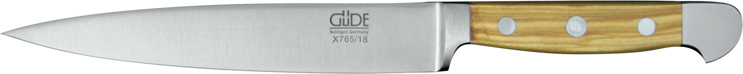 Güde Alpha Filiermesser 18 cm Olivenholz