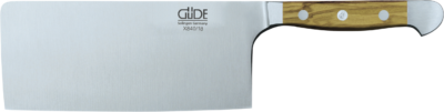 Güde Alpha Kochmesser, China-Form, Olivenholz