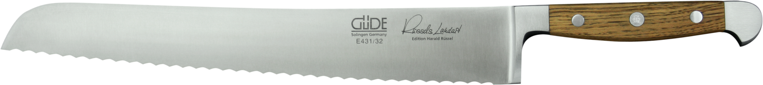 Güde Alpha Brotmesser Rechts und Linkshand 32cm, Fasseiche