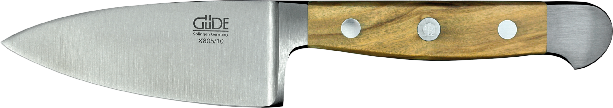 Güde Alpha Hartkäsemesser 10 cm Olivenholz Solingen